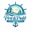 nautical logo with lighthouse